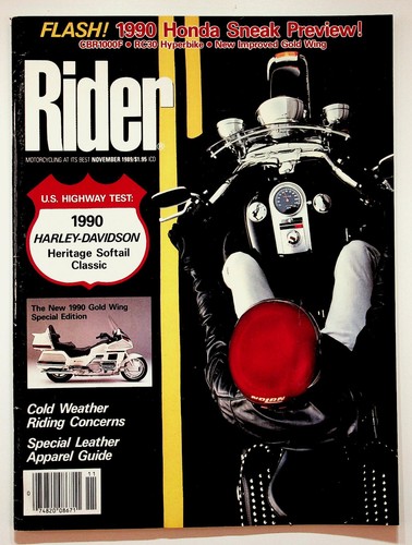 Rider magazine november 1989 - rider,