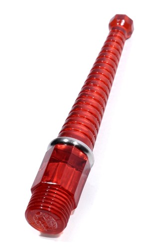 Red antenna flag - red, pole