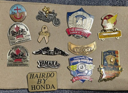 13pc motorcycle pin lot - 13pc,